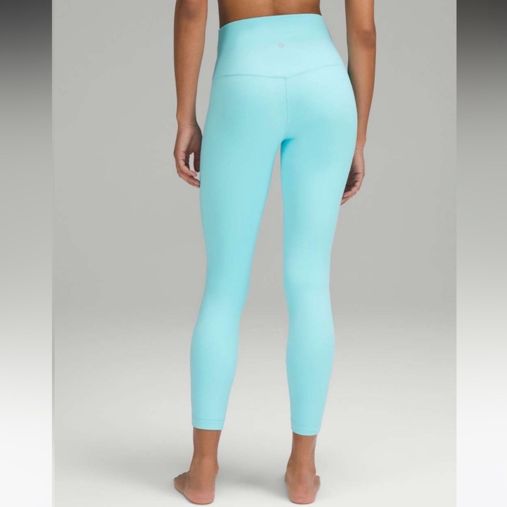 Lululemon Align Leggings 7/8 Length, Cyan Blue, Size 4
